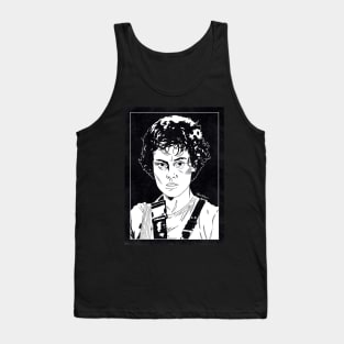 ELLEN RIPLEY - Aliens (Black and White) Tank Top